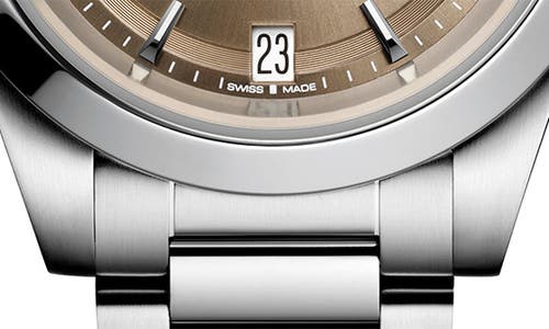 Longines Conquest Automatic Bracelet Watch, 34mm In Silver/champagne