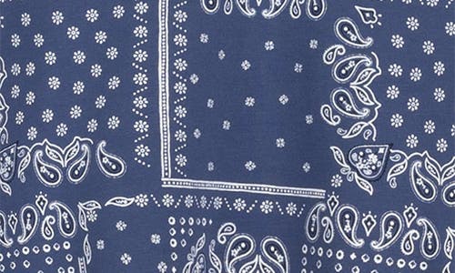 Miles Baby Miles The Label Kids' Paisley Print French Terry Sweatshirt In Blue Dusty