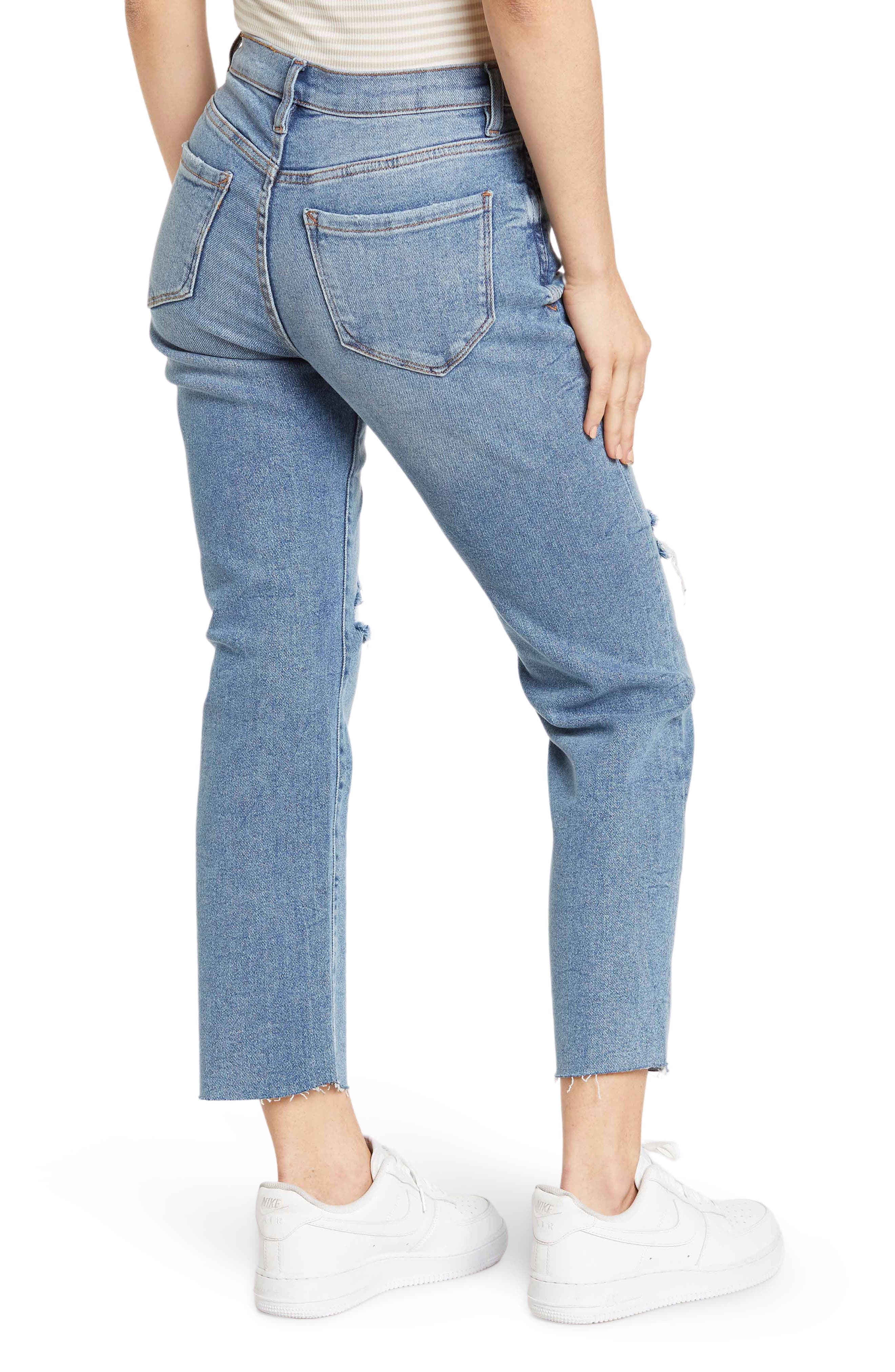 kensie High Waist Slim Straight Leg 
