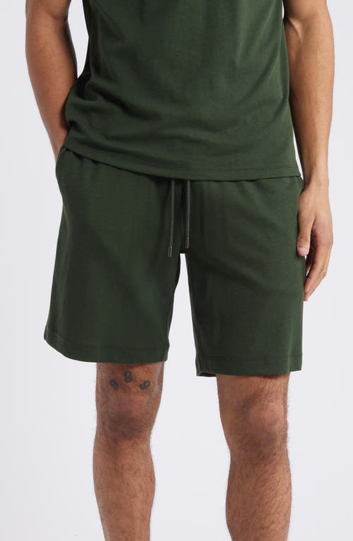 Drawstring Pajama Shorts in Olive