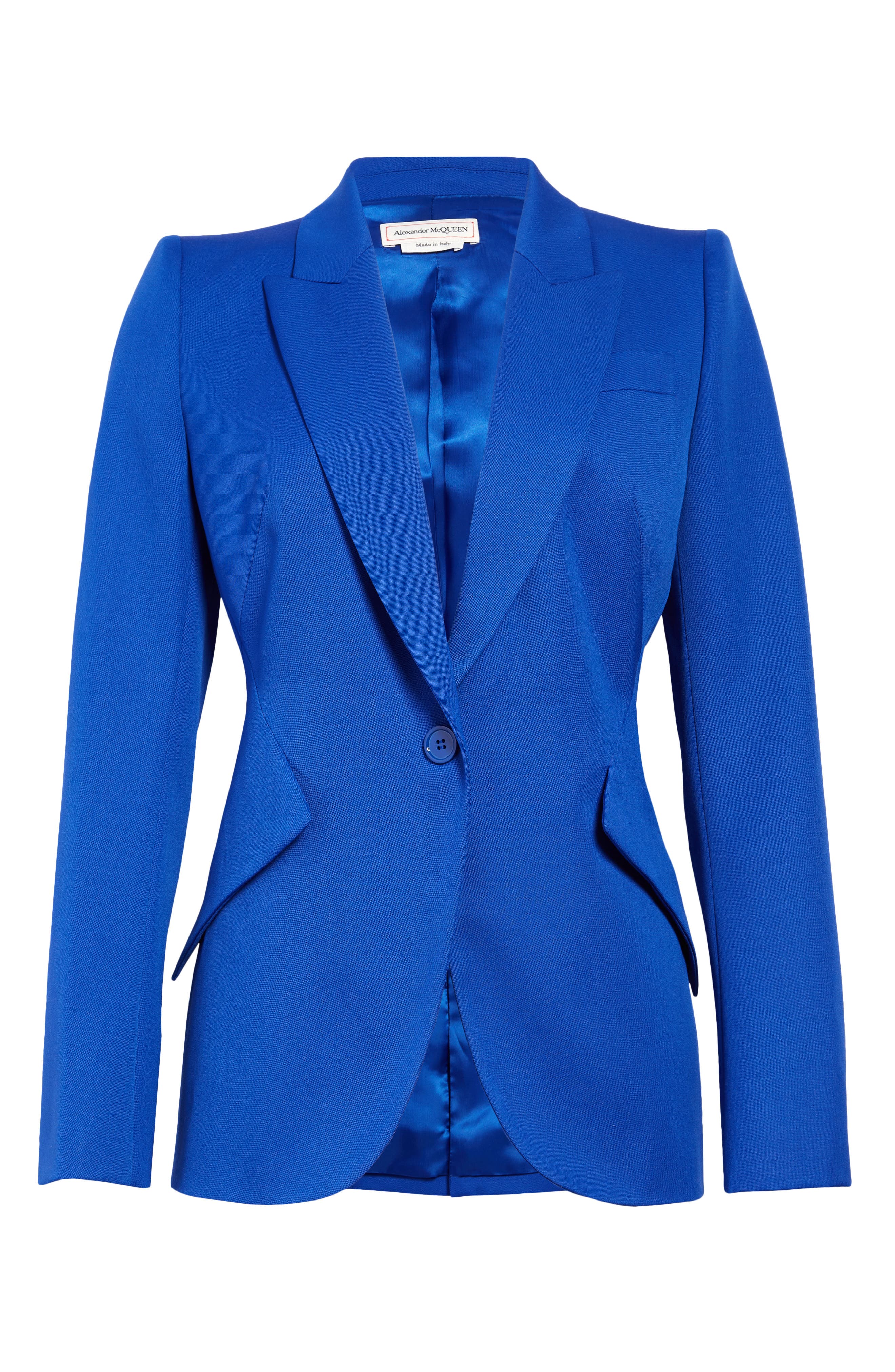 royal blue wool coat womens