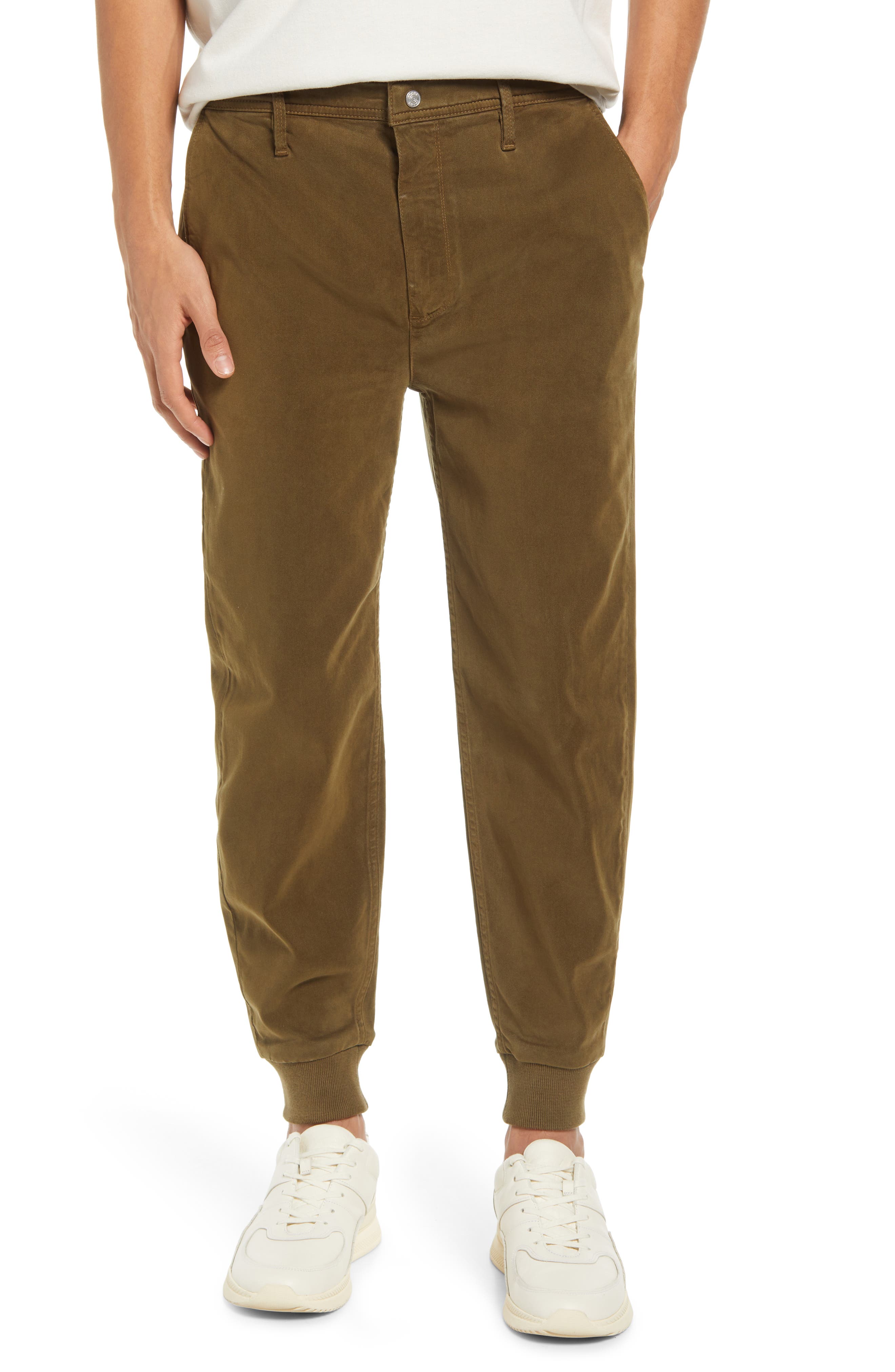 FRAME Joggers in Washed Military