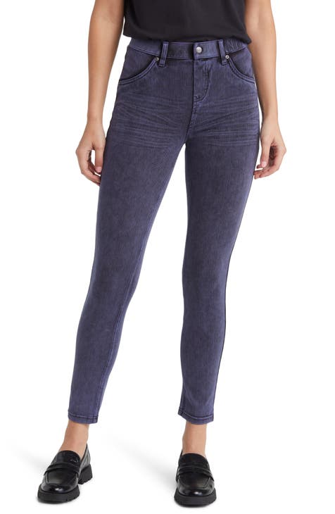 Cycle Women's Purple Cotton Low Waist Skinny Casual Jeans – Moon