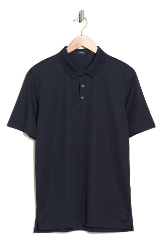 Theory Short Sleeve Polo In Eclipse