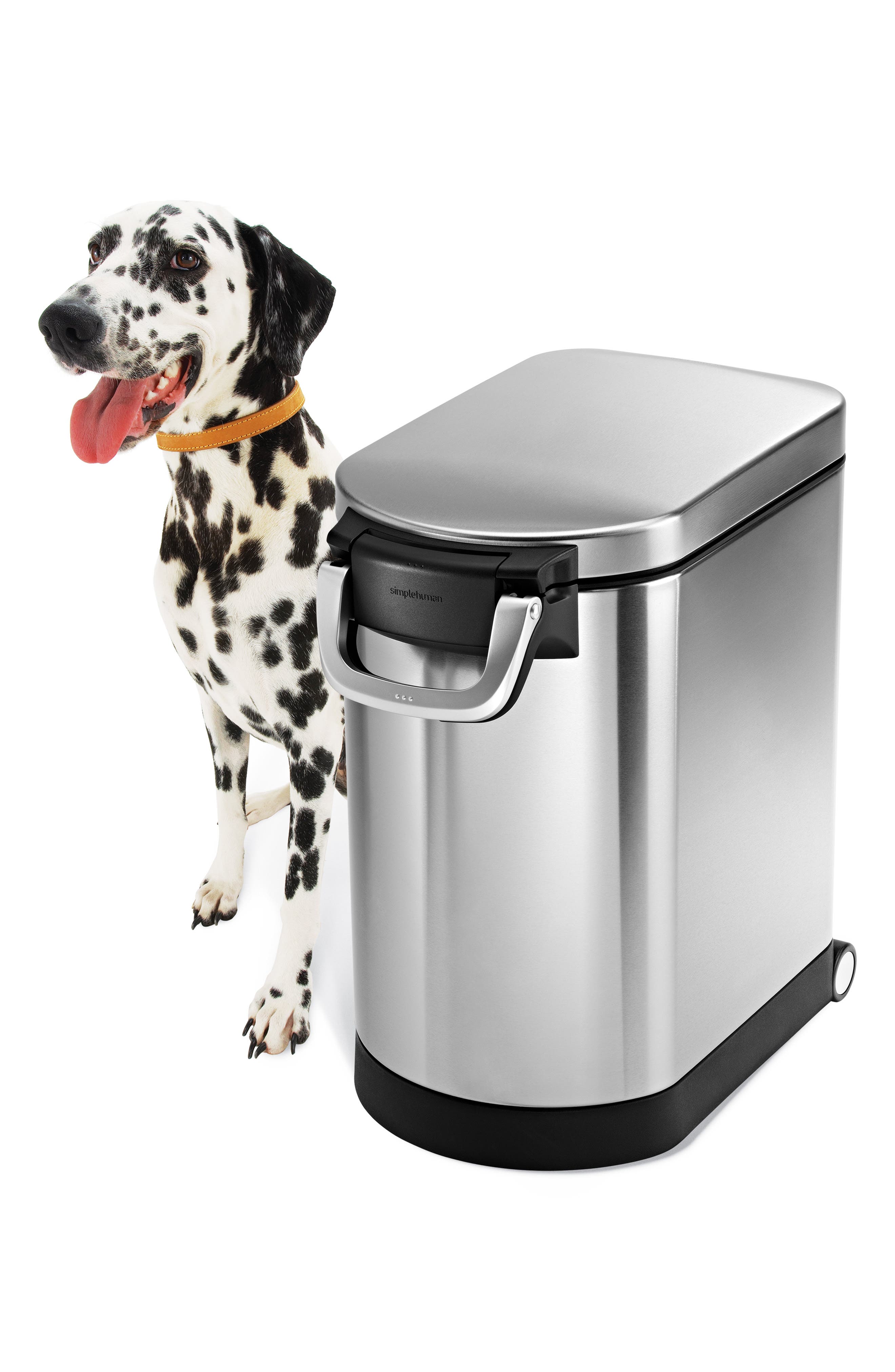 stainless steel dog food container