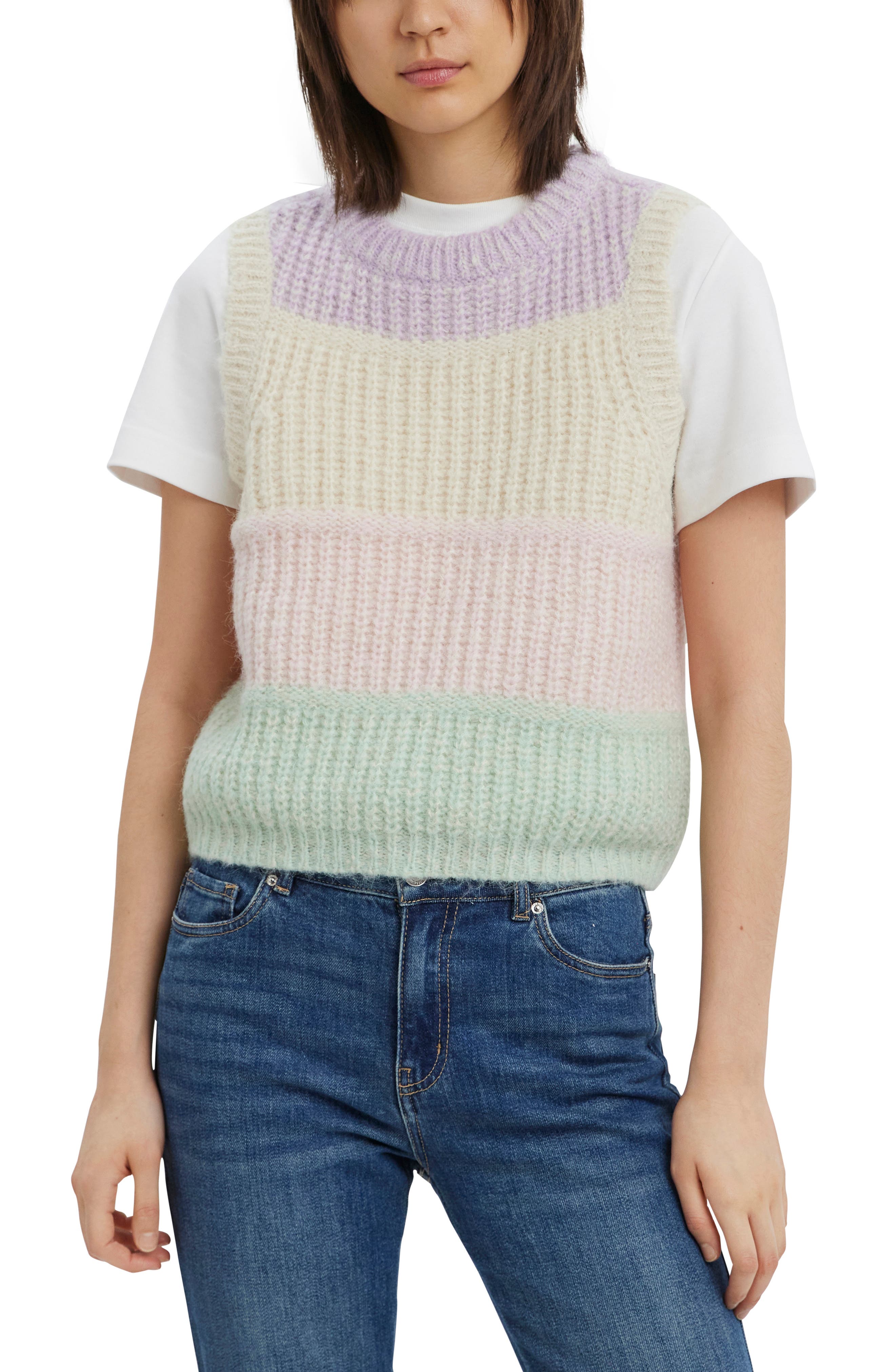 O-Neck Colorblock Sweater Vest | Nordstrom