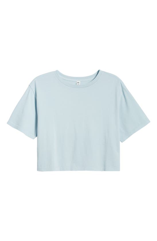 Shop Bp. Oversize Crop T-shirt In Blue Omphalodes