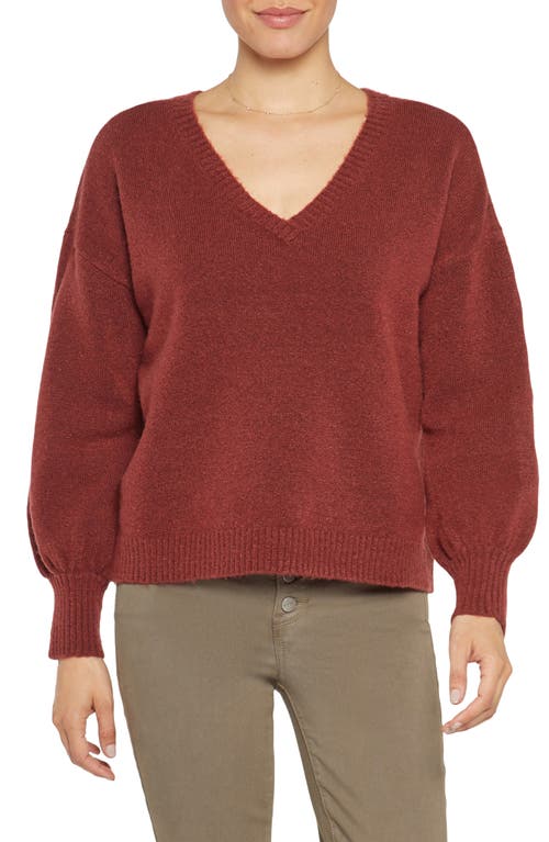 NYDJ V-Neck Sweater in Husk
