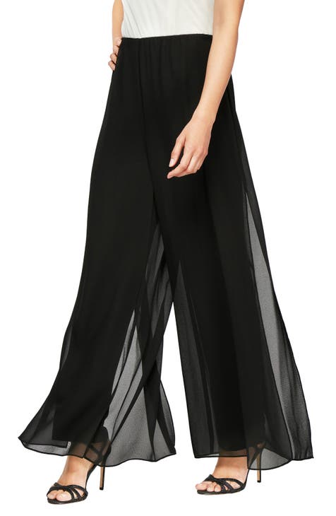 Gauzy Wide Leg Pants (Petite)