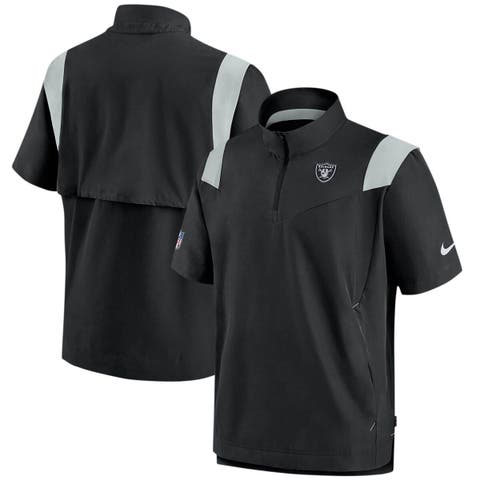 Nike / Men's Detroit Lions Sideline Coaches Short Sleeve Grey Jacket