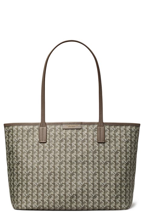  Tory Burch 134837 Emerson Grey Chalk With Silver Hardware  Women's Large Tote Bag : Clothing, Shoes & Jewelry