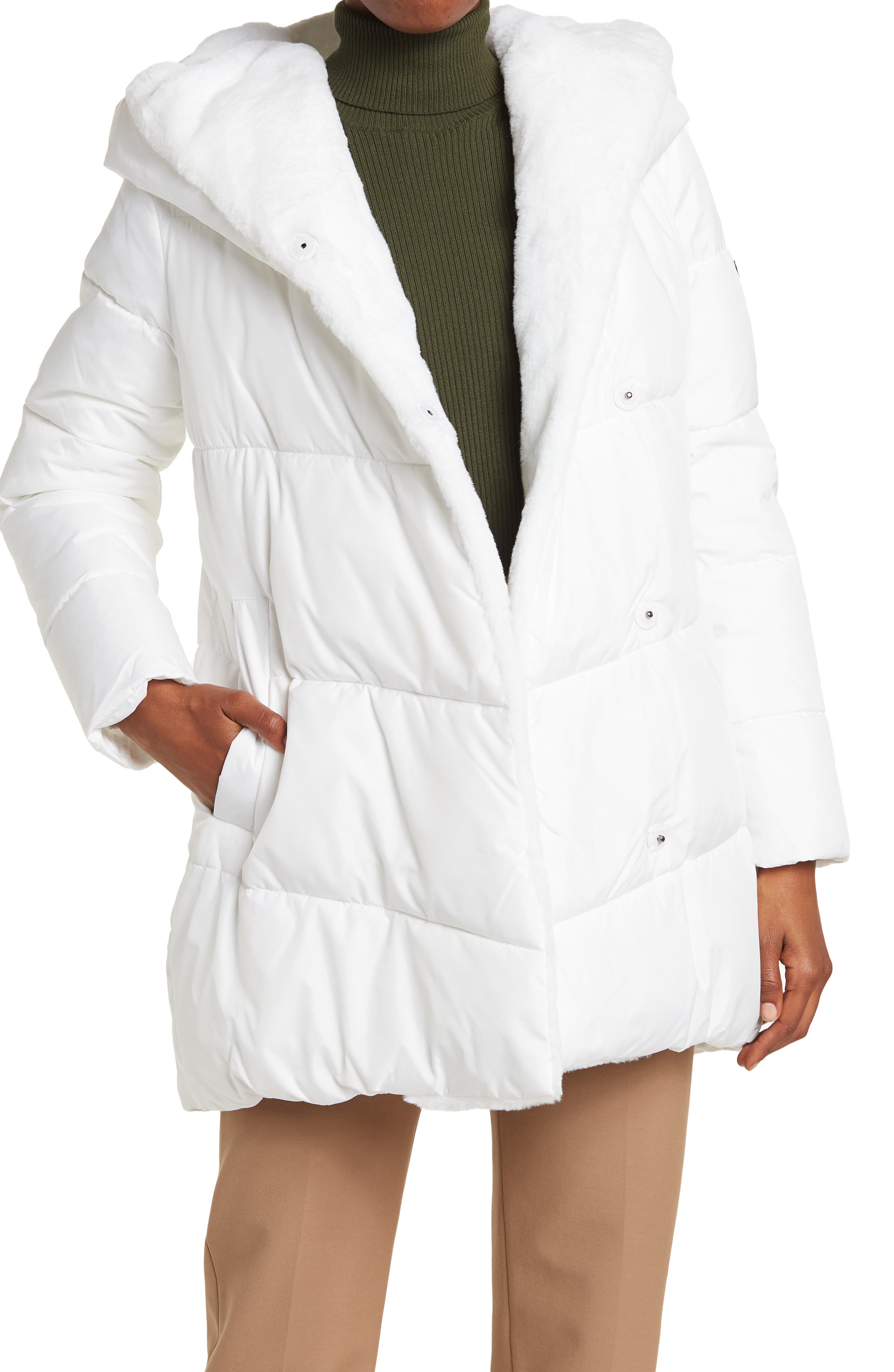 bcbgmaxazria eco down fill super puffer coat