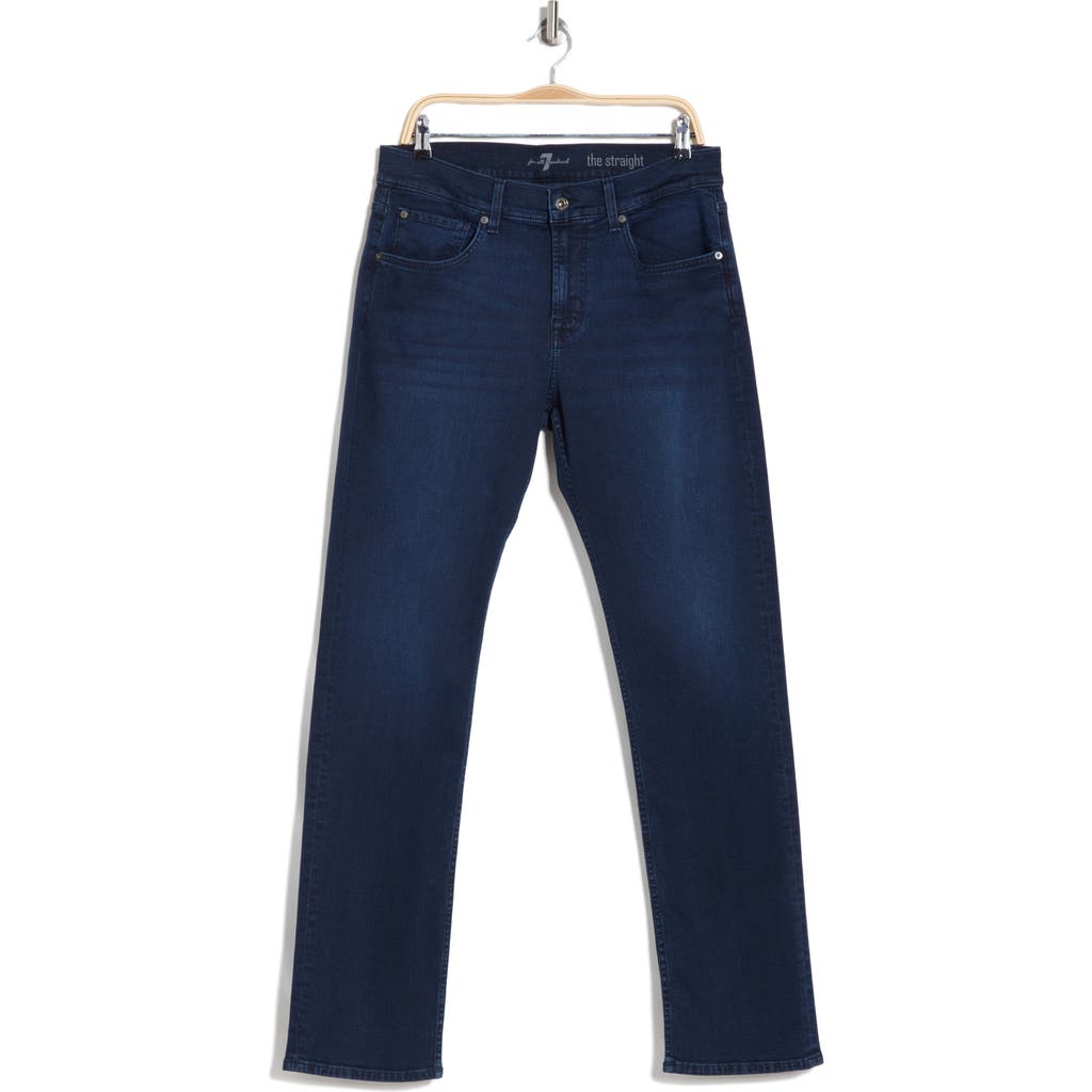 7 For All Mankind Straight Leg Jeans In Blue