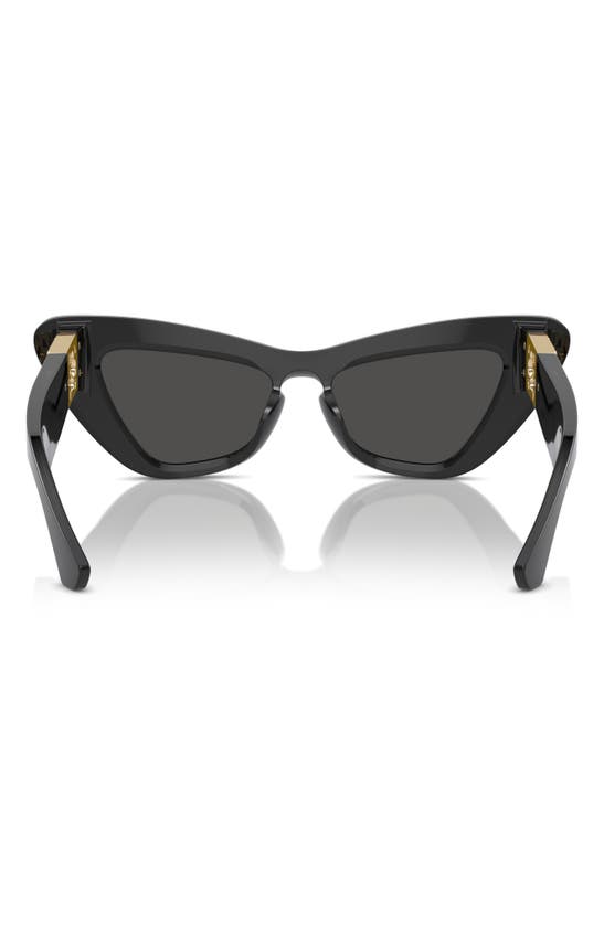 Shop Burberry 51mm Cat Eye Sunglasses In Dark Grey