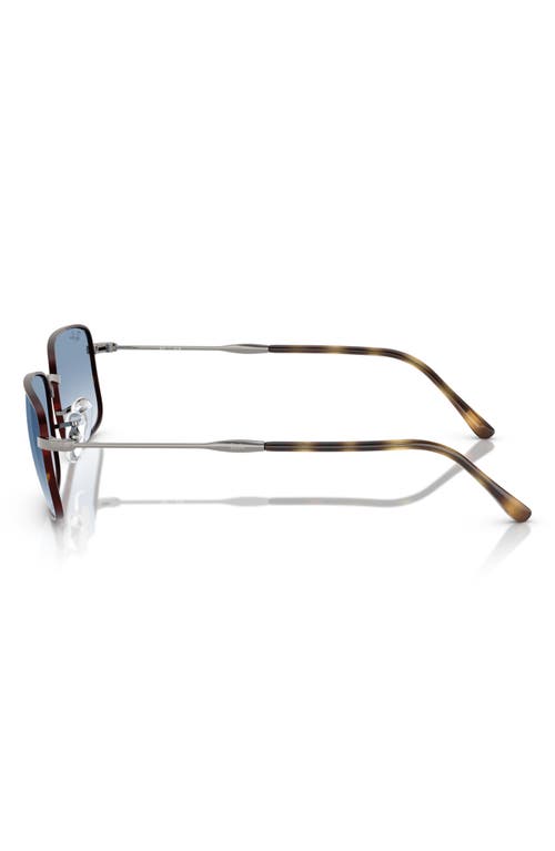 Ray Ban Rb3746 Sunglasses Gunmetal Frame Blue Lenses 59-20 In Blue Gradient