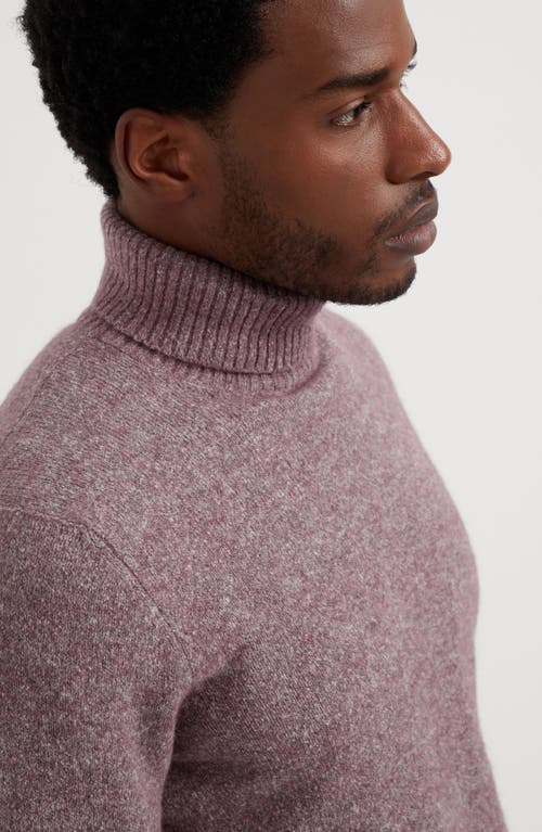 Shop Brunello Cucinelli Knop Yarn Turtleneck Sweater In Light Purple