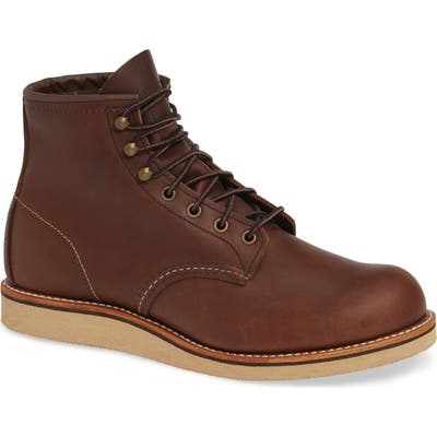 Red Wing Rover Plain Toe Boot, Brown