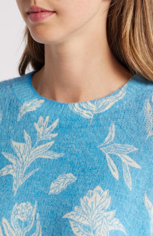 Shop Hatley Ella Print Sweater In Blue