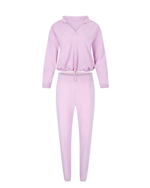 Shop Adore Me Lyrra Hoodie & Jogger Set In Pink