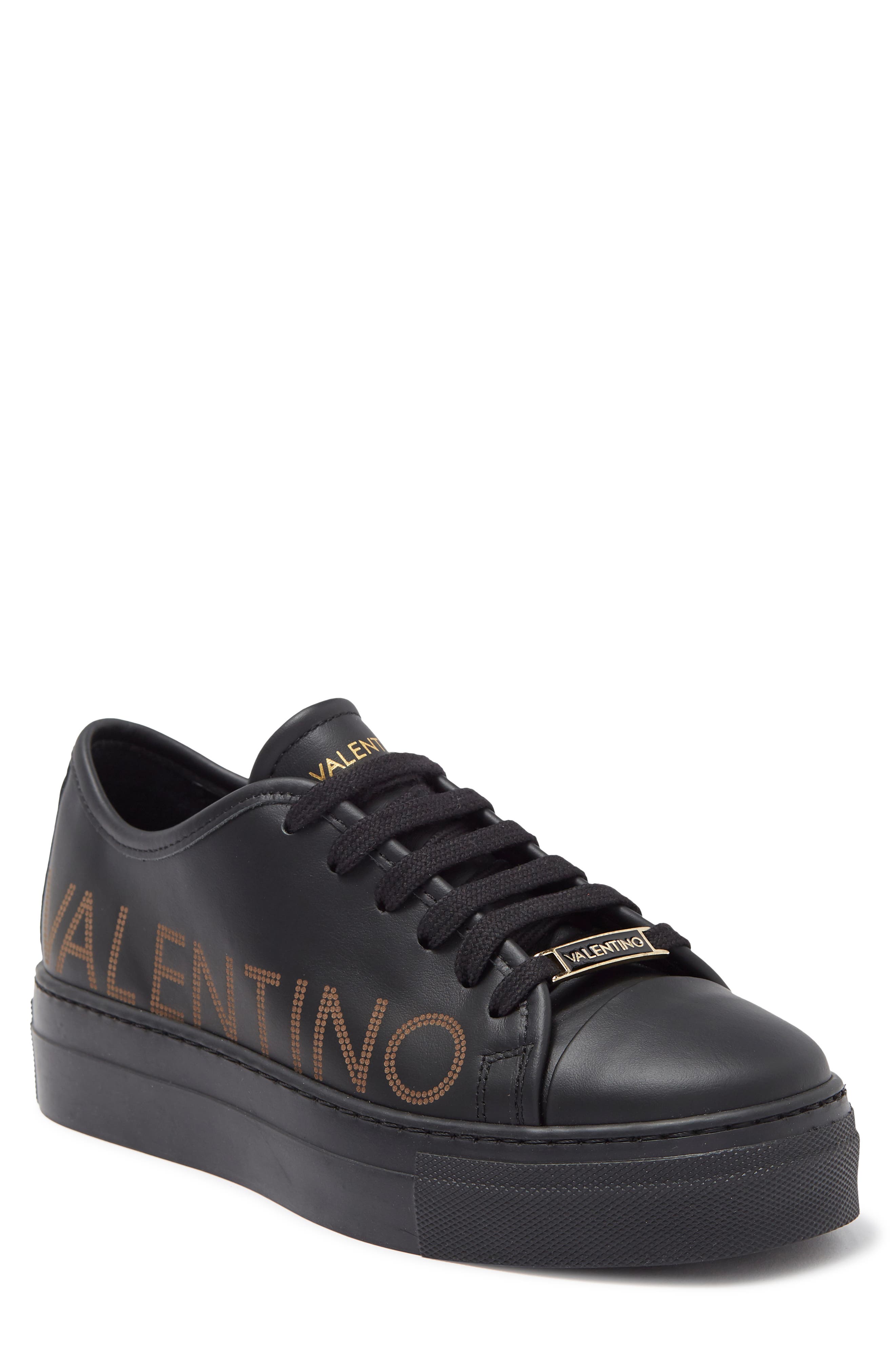 valentino by mario valentino dalia leather platform sneakers