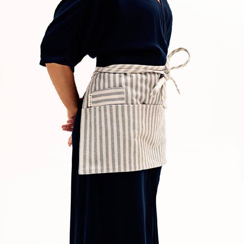 Shop Meema Waist Apron In Striped