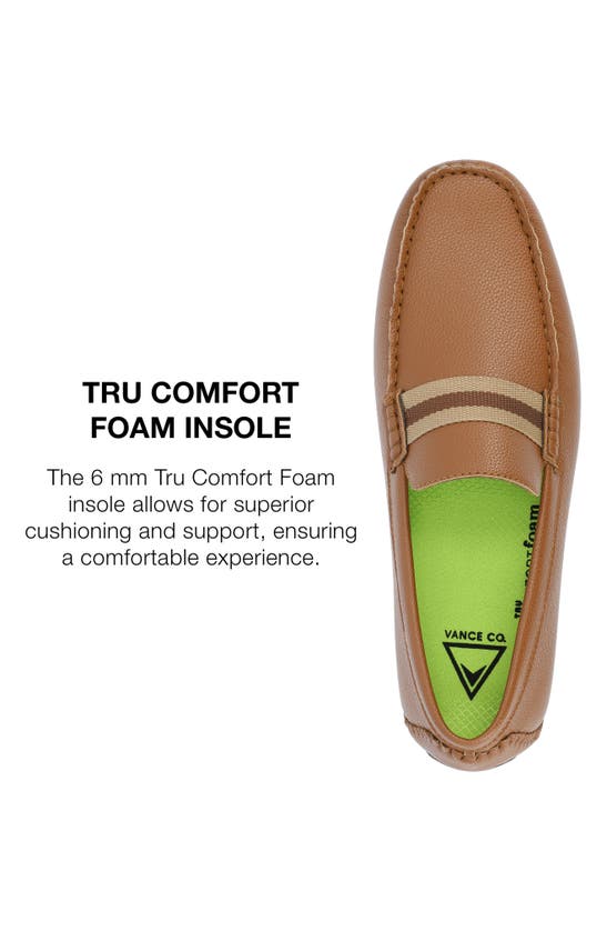 Vance Co. Griffin Tru Comfort Slip-on Driver In Cognac