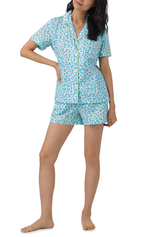 BedHead Pajamas Leopard Print Organic Cotton Short Sea Bright Animal at Nordstrom,