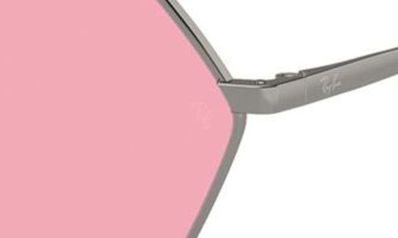 Shop Ray Ban Ray-ban Yevi 58mm Tinted Rectangular Sunglasses In Pink