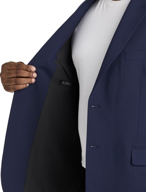Synrgy By Dxl Synrgy Machine Washable Modern-fit Suit Jacket In Navy