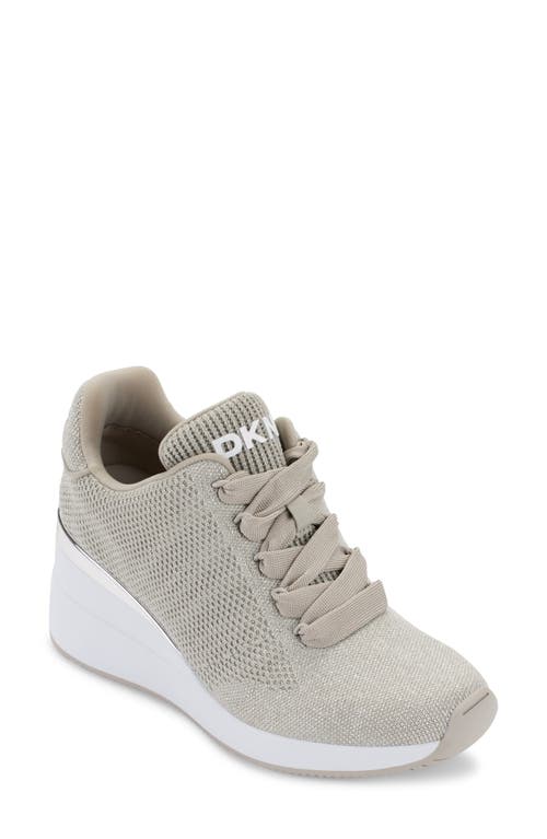 Dkny Wedge Sneaker In Gray