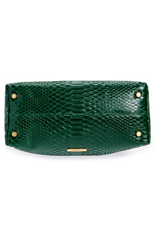 Kurt Geiger London Kensington Croc Embossed Leather Tote In Dark Green
