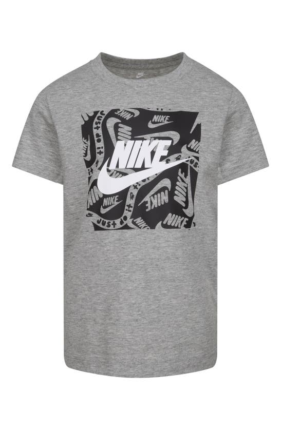 Shop Nike Kids' Brandmark Graphic T-shirt In Dark Grey Heather