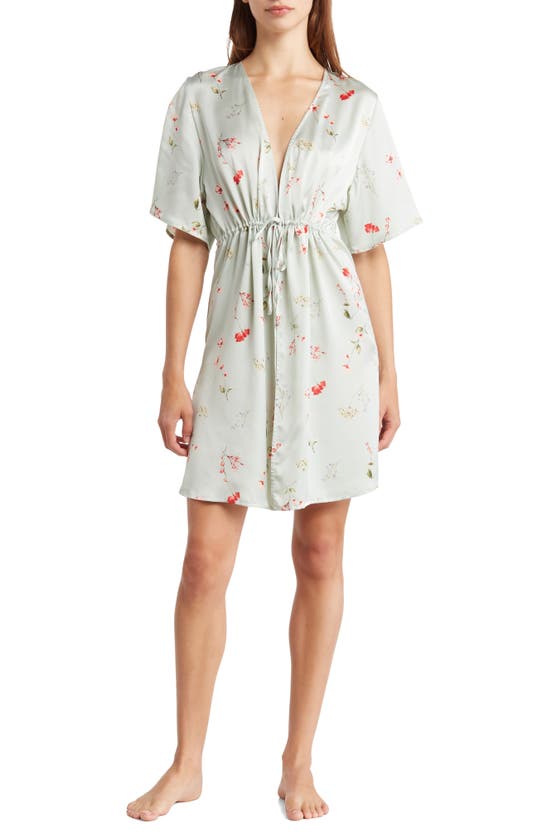 NORDSTROM RACK FLORAL PRINT BRIDAL ROBE