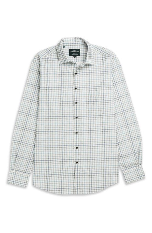 Shop Rodd & Gunn Brookdale Check Cordoroy Button-up Shirt In Sky