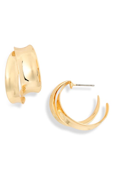 Textured Hoop Earrings