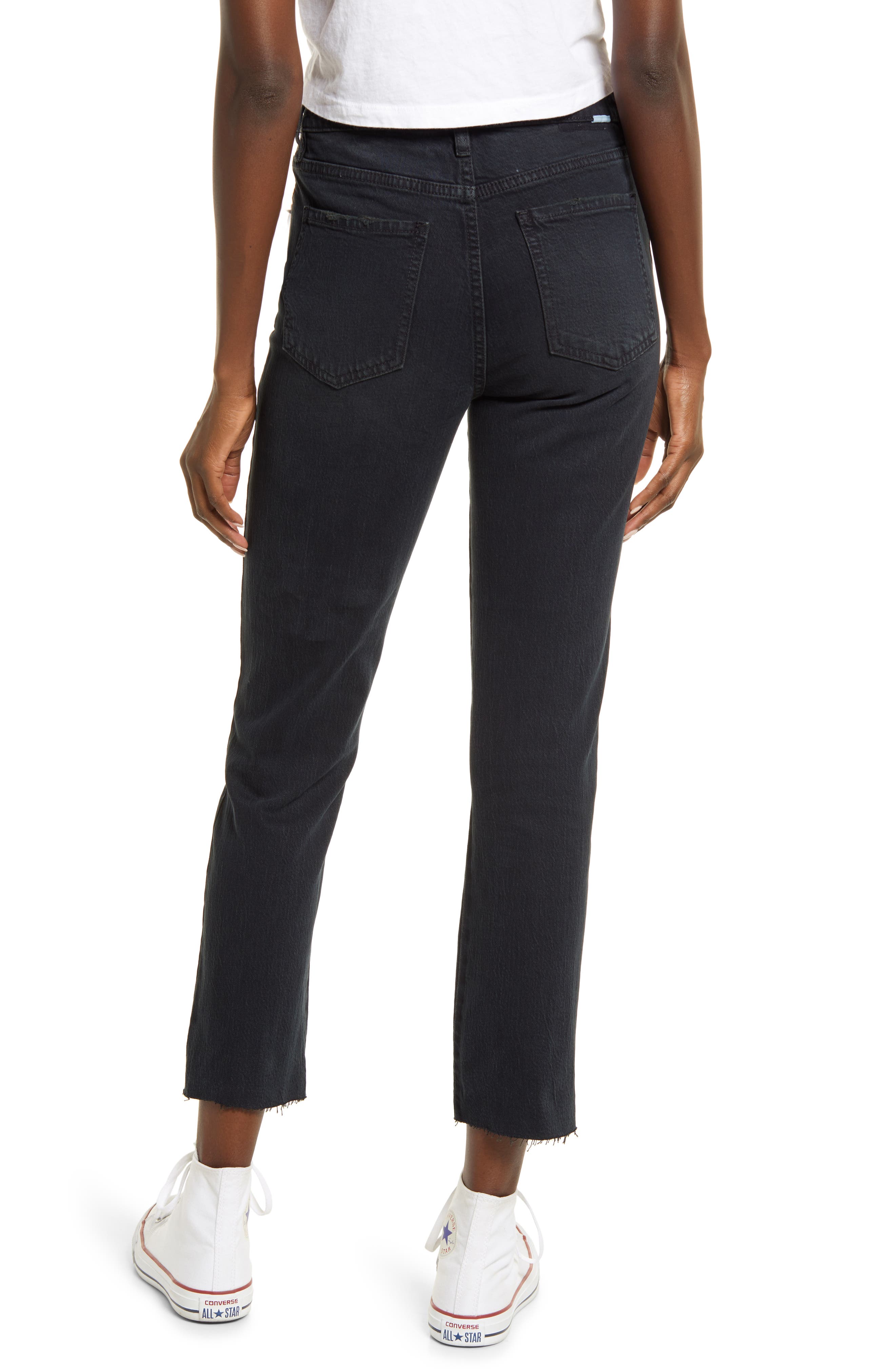 DAZE Daily Driver Raw Hem Ankle Skinny 