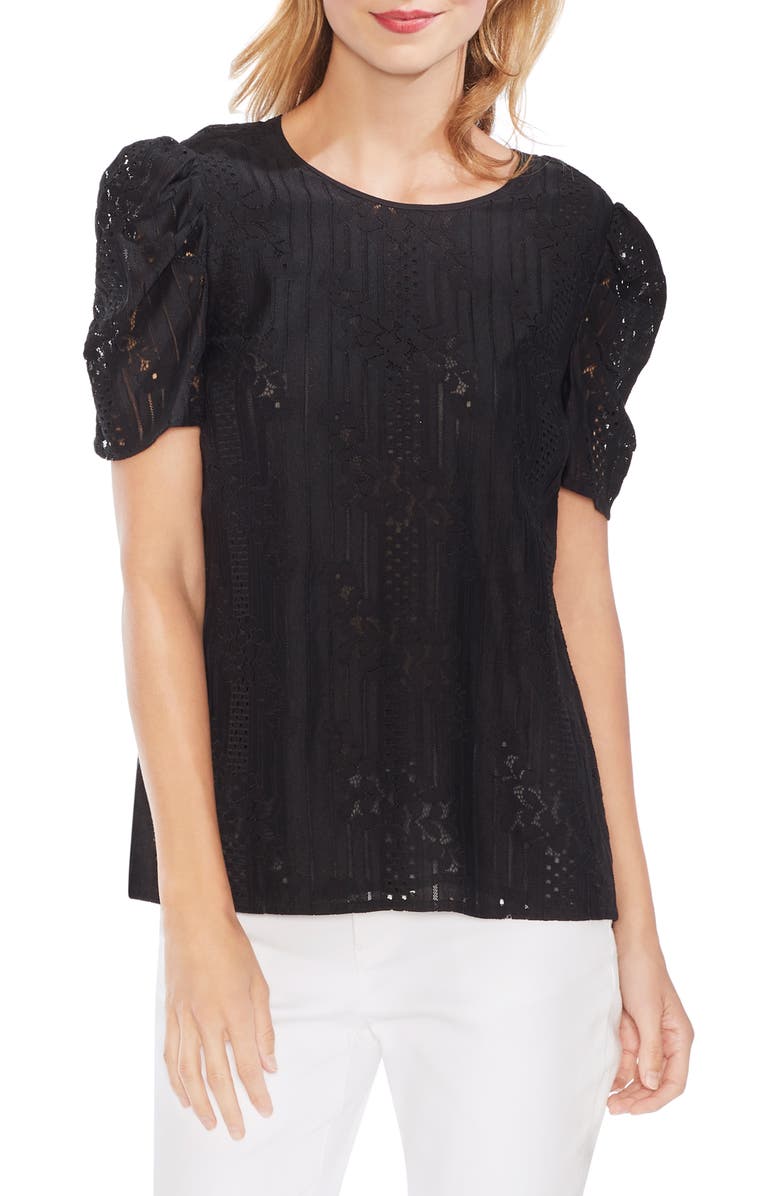 Vince Camuto Puff Sleeve Lace Blouse | Nordstrom
