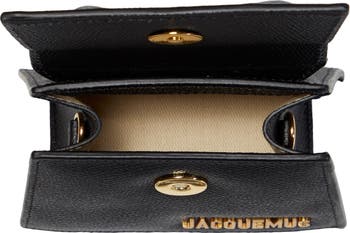 Jacquemus - Le Chiquito homme leather mini bag black - The Corner