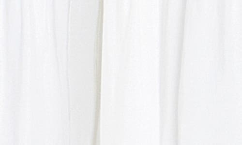 Shop English Factory Drawstring Waist Maxi Shirtdress In White