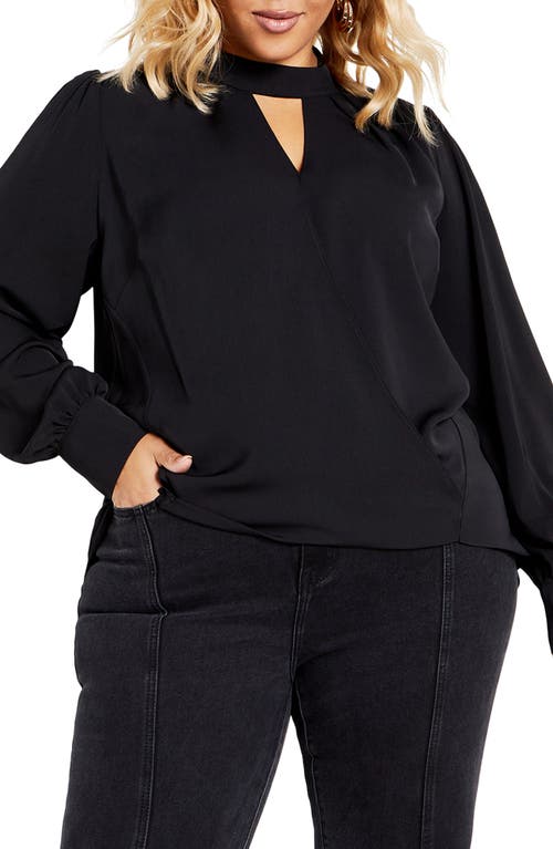 City Chic Blakely Cutout Surplice Top at