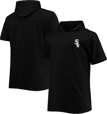 Profile Men's Black Chicago White Sox Big & Tall Jersey Short Sleeve Pullover Hoodie T-Shirt