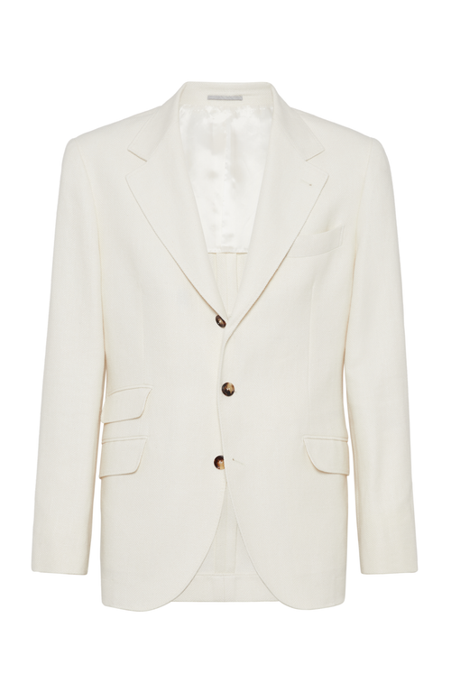 Shop Brunello Cucinelli Deconstructed Cavallo Blazer In Panama