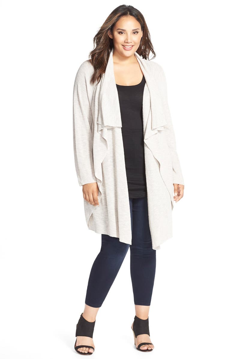 NIC+ZOE 'Great Lengths' Drape Front Cardigan (Plus Size) | Nordstrom