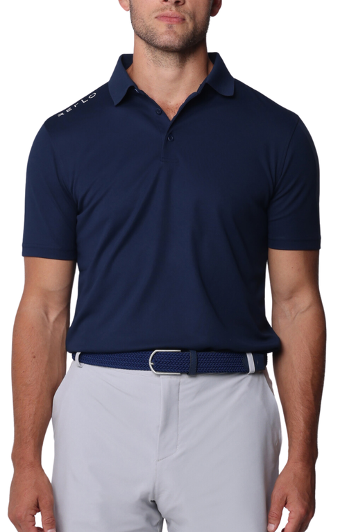 Reflo Bohai Performance Polo In True Navy