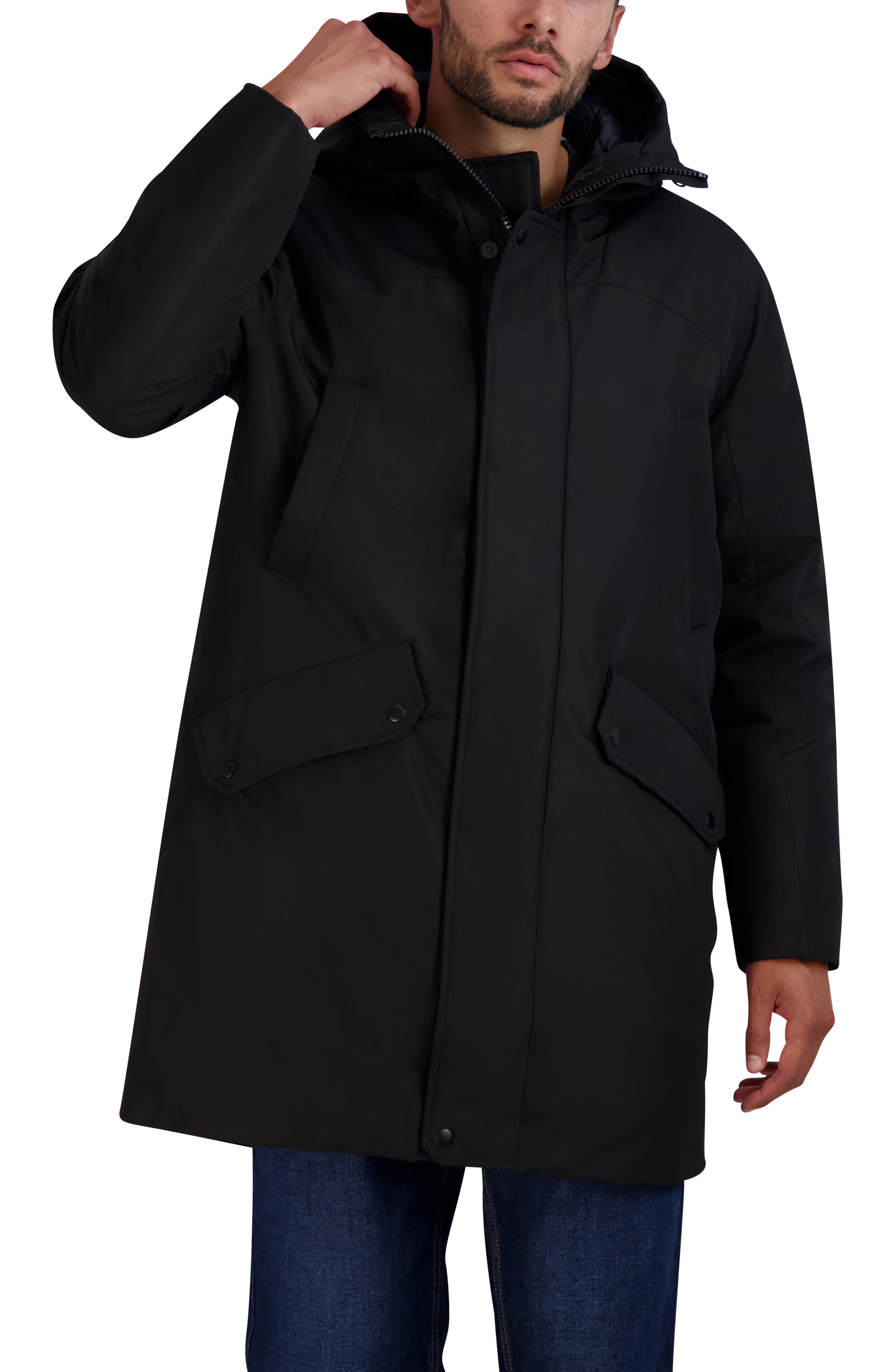 long hooded parka