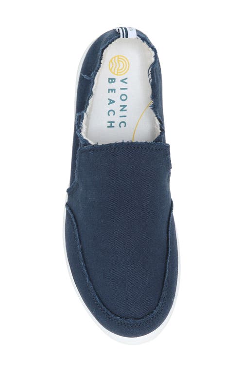 Shop Vionic Beach Collection Malibu Slip-on Sneaker In Navy/navy
