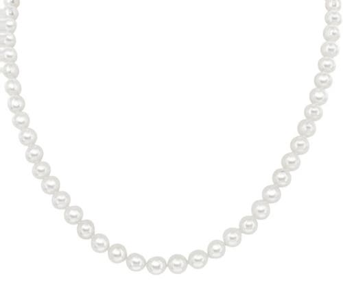 Donatello Gian Shell Pearl Necklace In White