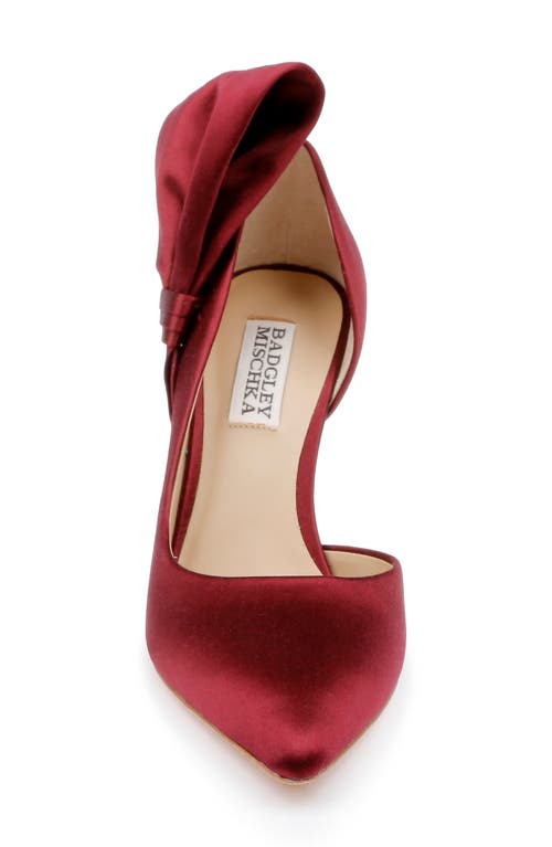 Shop Badgley Mischka Collection Alejandra Pointed Toe Half D'orsay Pump In Chianti