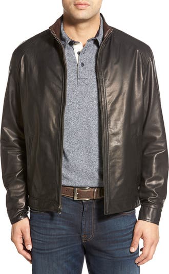 Unisex Italian Lambskin Leather Blouson Jacket