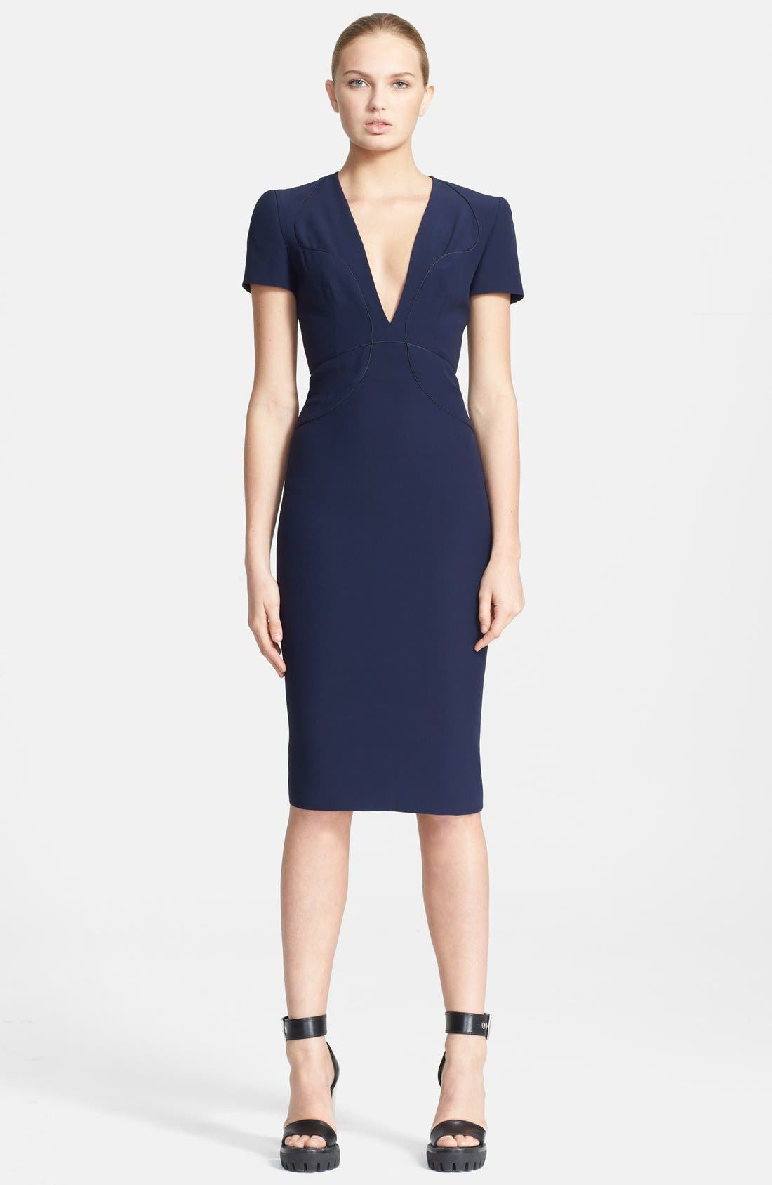 Alexander McQueen Crepe Dress Nordstrom